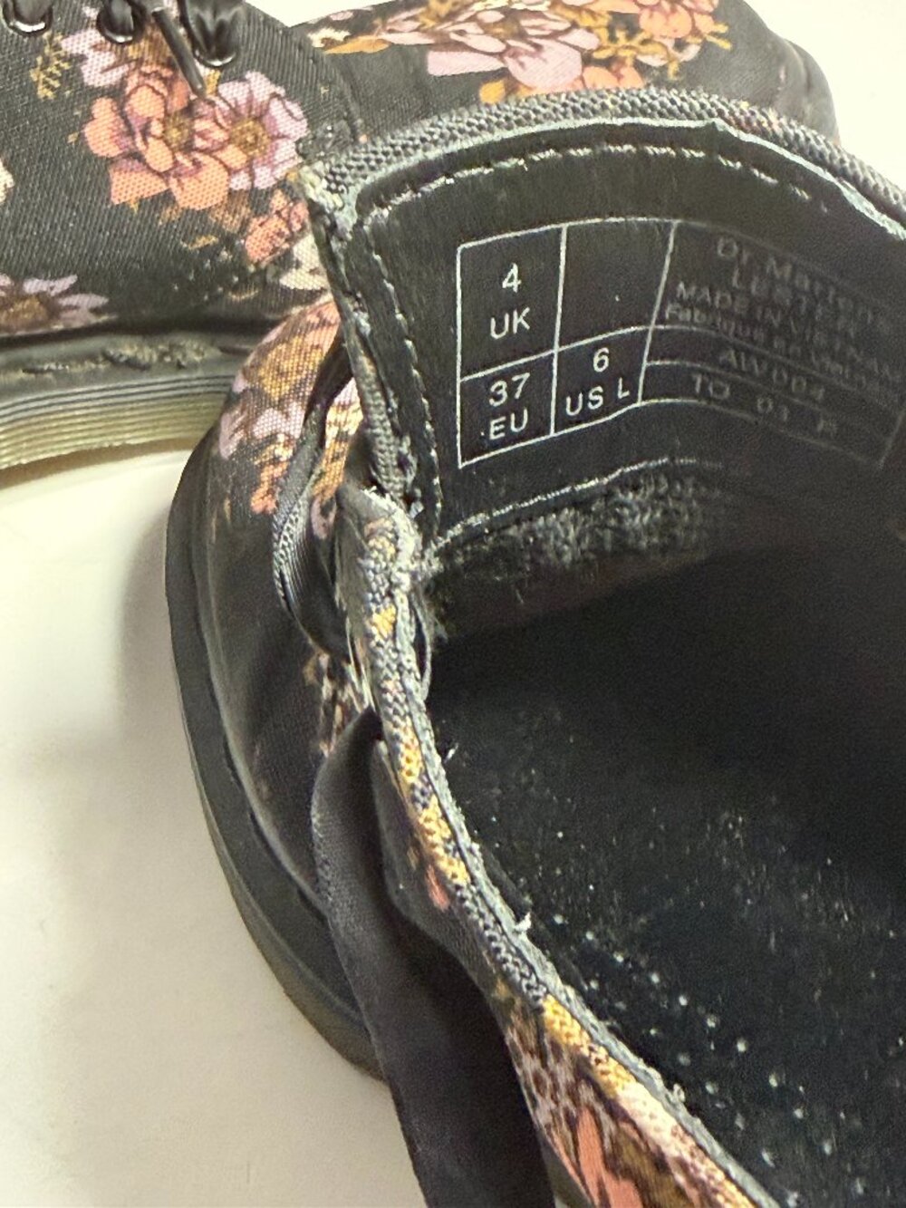 Dr. Martens L-size 6 Canvas Flower - Picture 8 of 15